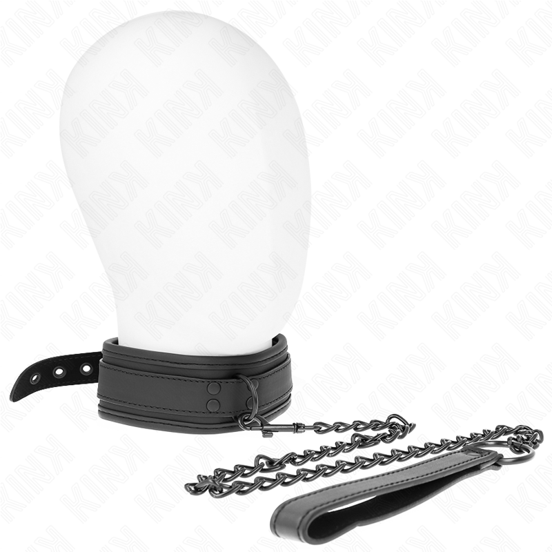 KINK - COLAR DE BONDAGE EM NEOPRENE MODELO 1 COM CINTO 78 CM AJUSTÁVEL 37,5 X 49,5 CM