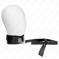 KINK - COLEIRA COM TRELA 116 CM COM CORDÕES PRATEADOS MODELO 4 PRETO AJUSTÁVEL 40-48 CM X 6 CM