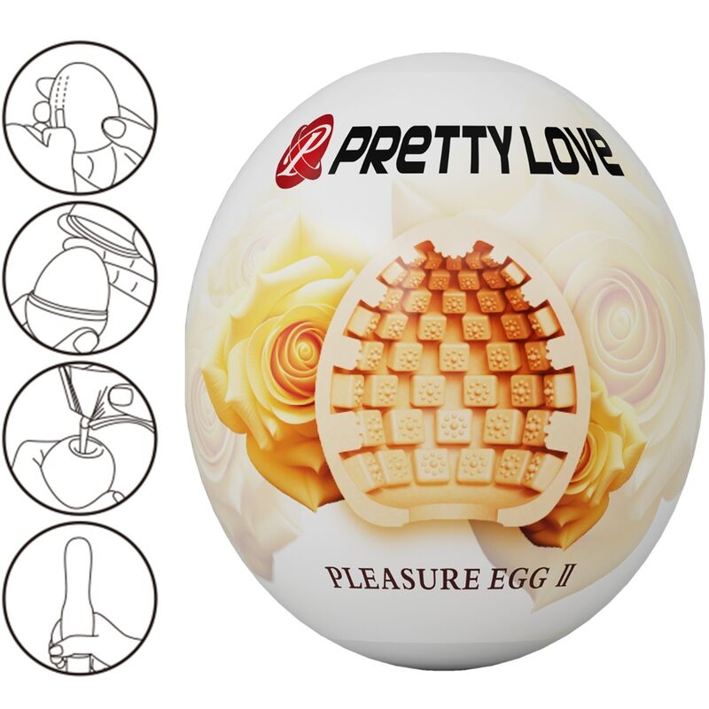 PRETTY LOVE - MASTURBADOR PARA HOMENS CARNE DE OVO