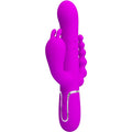 PRETTY LOVE - CAMMY VIBRADOR TRIPLO MULTIFUNÇÕES 4 EM 1 ROSA
