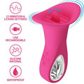 PRETTY LOVE - VIBRADOR ORAL LÍNGUA VIBRANTE CLYDE 12 VIBRAÇÕES ROSA