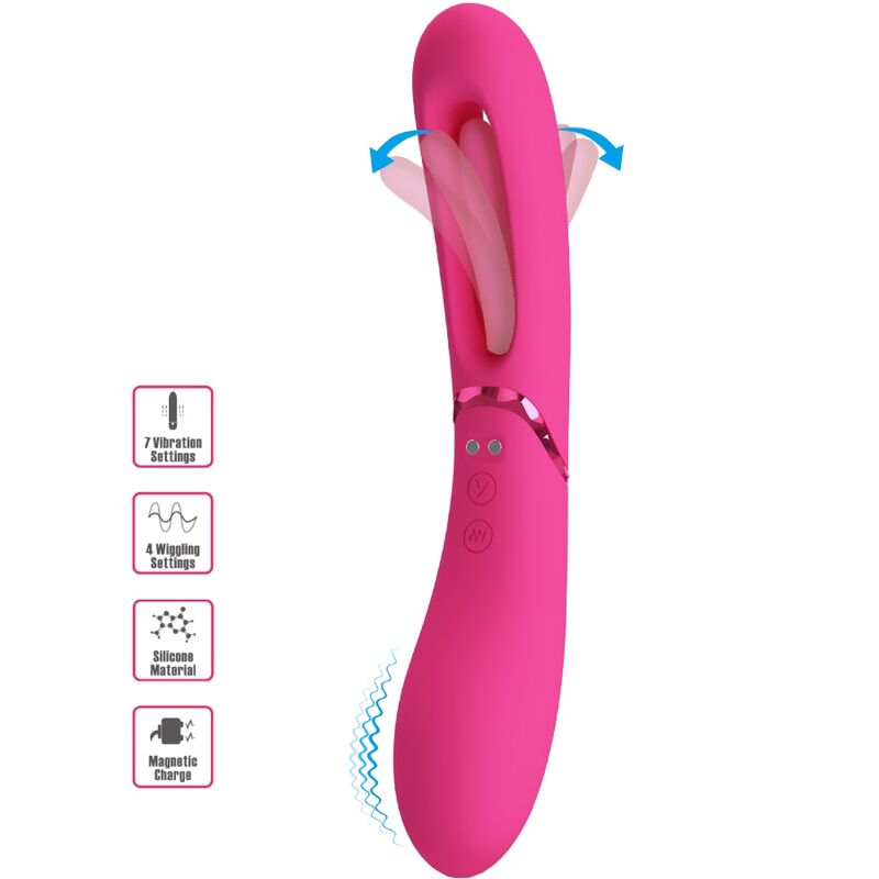 ROMANCE - VIBRADOR PONTO G LEXIE 7 VIBRAÇÕES ROSA