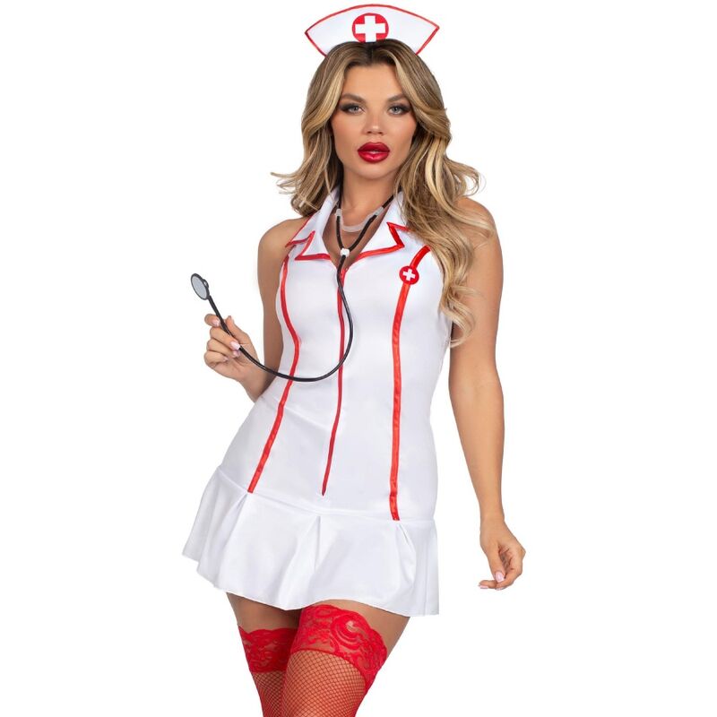 LEG AVENUE - FATO DE ENFERMEIRA-CHEFE BRANCO S/M