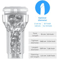 KIIROO - FEEL POCKET STROKER CRISTAL DA KIIROO TRANSPARENTE