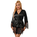 SUBBLIME - 953799 PIJAMA RENDA ELEGANTE + TANGA PRETA S/M
