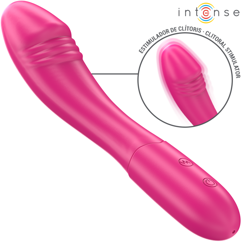 INTENSO - VIBRADOR BELINDA 19 CM FLEXÍVEL 10 VIBRAÇÕES ROSA