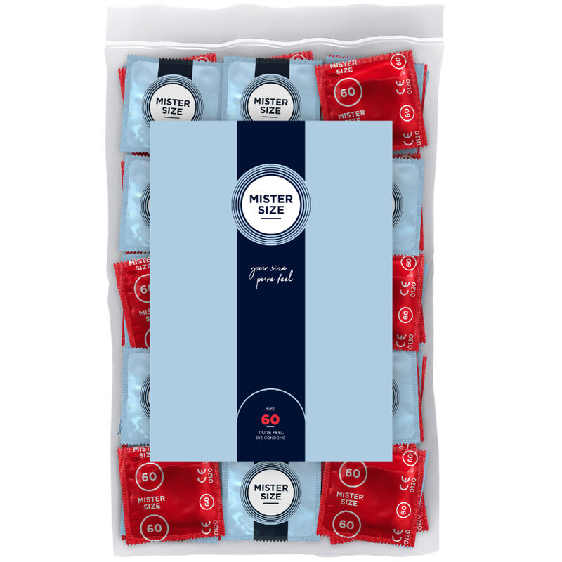 MISTER SIZE - PRESERVATIVOS TAMANHO XL 60 MM (100 UNIDADES)
