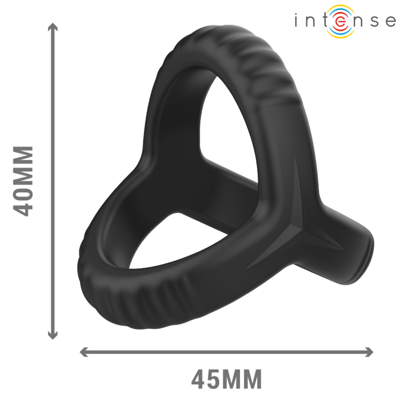 INTENSE - CARSON ANEL PENIANO DUPLO SILICONE PRETO MODELO 4