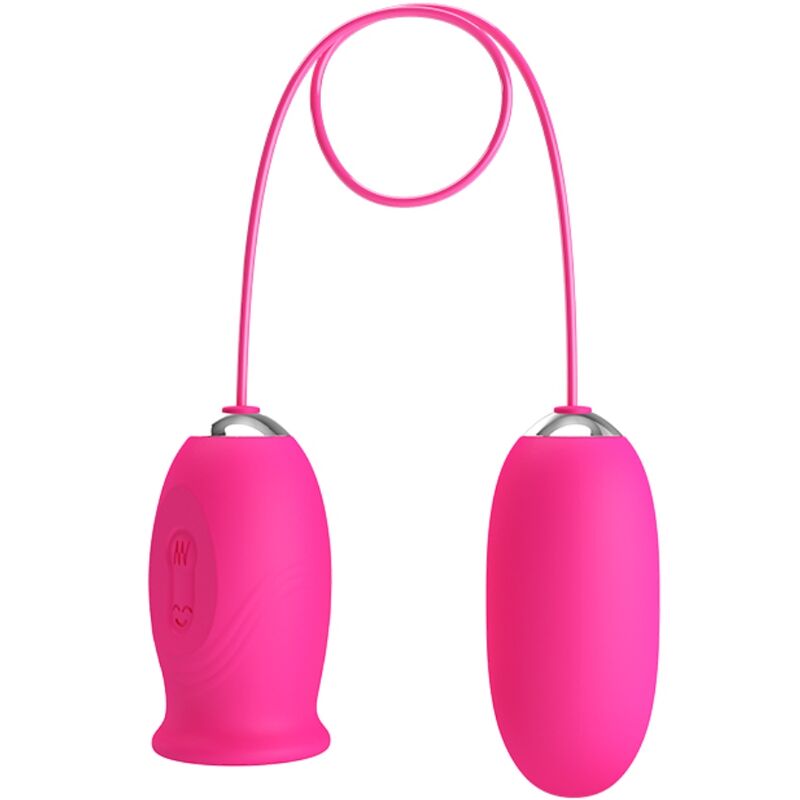 PRETTY LOVE - OVO VIBRADOR DAISY + LÍNGUA ESTIMULANTE CLITÓRIS ROSA