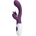 PRETTY LOVE - VIBRADOR COELHO E ESTIMULADOR DE PONTO G BUTTERFLY KISS ROXO