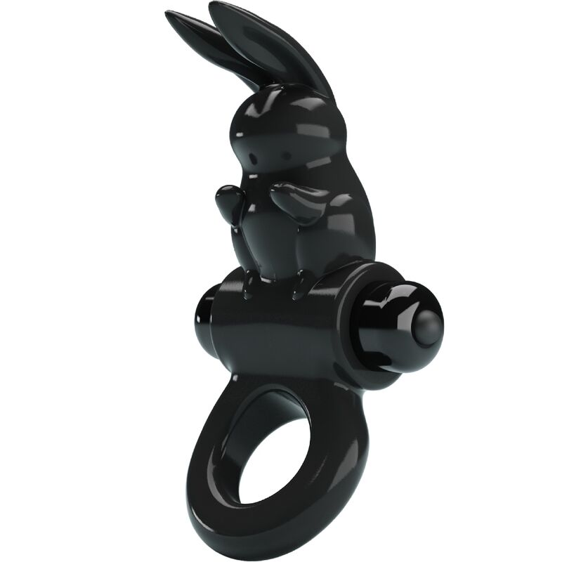 PRETTY LOVE - ANEL VIBRADOR ESTIMULANTE RABBIT 10 VIBRAÇÕES PRETO