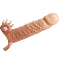 PRETTY LOVE - ANEL DE PÉNIS COM VIBRADOR + ESTIMULADOR DE CLITÓRIS COR DE PELE