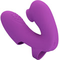 PRETTY LOVE - VIBRADOR DE DEDOS ATHENA COM ESTIMULADOR DE CLITÓRIS ROXO