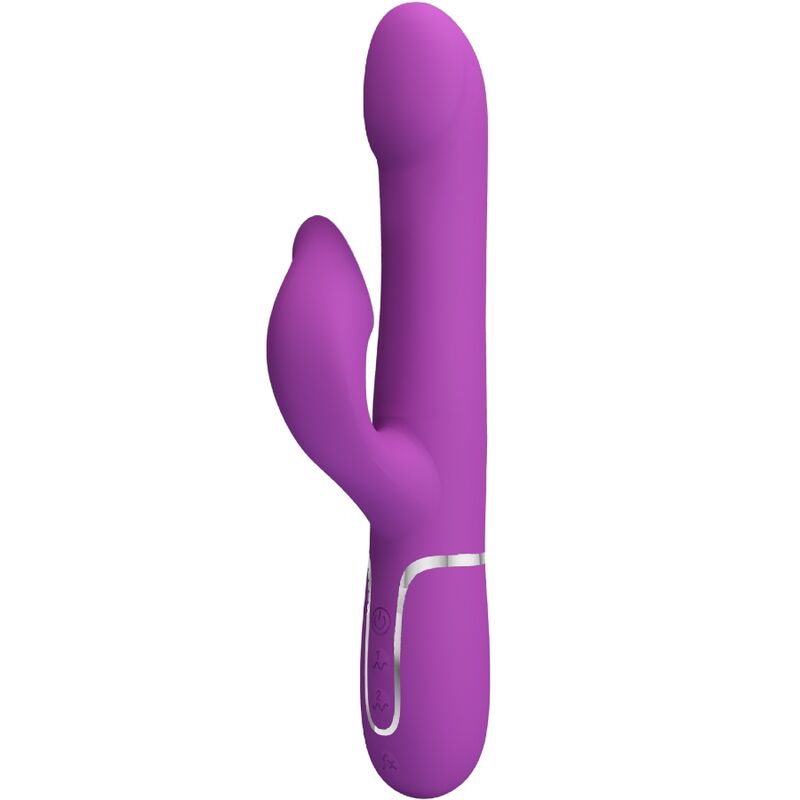 PRETTY LOVE - VIBRADOR E ESTIMULADOR MULTIFUNÇÕES 4 EM 1 VIOLETA