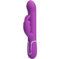 PRETTY LOVE - VIBRADOR COELHO MULTIFUNCIONAL COALE 4 EM 1 ROXO