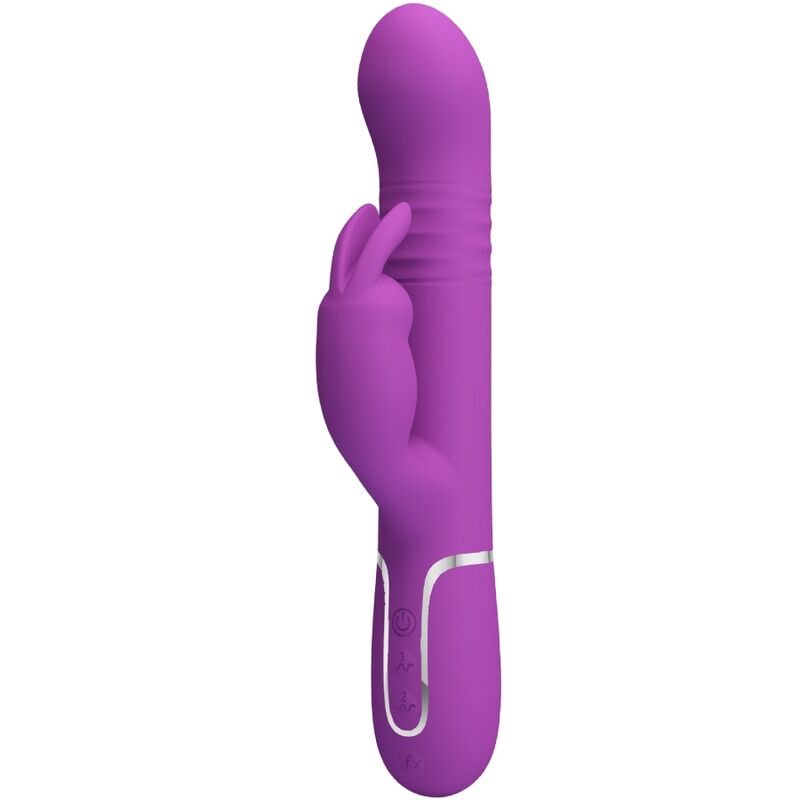 PRETTY LOVE - VIBRADOR COELHO MULTIFUNCIONAL COALE 4 EM 1 ROXO