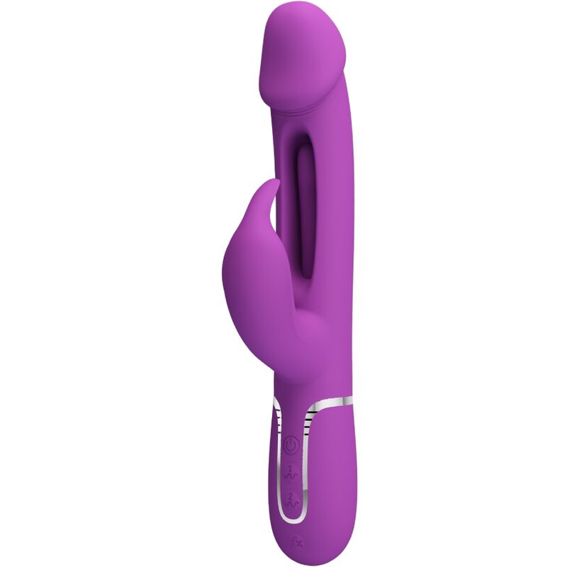 PRETTY LOVE - KAMPAS VIBRADOR COELHO MULTIFUNÇÕES 3 EM 1 ROXO