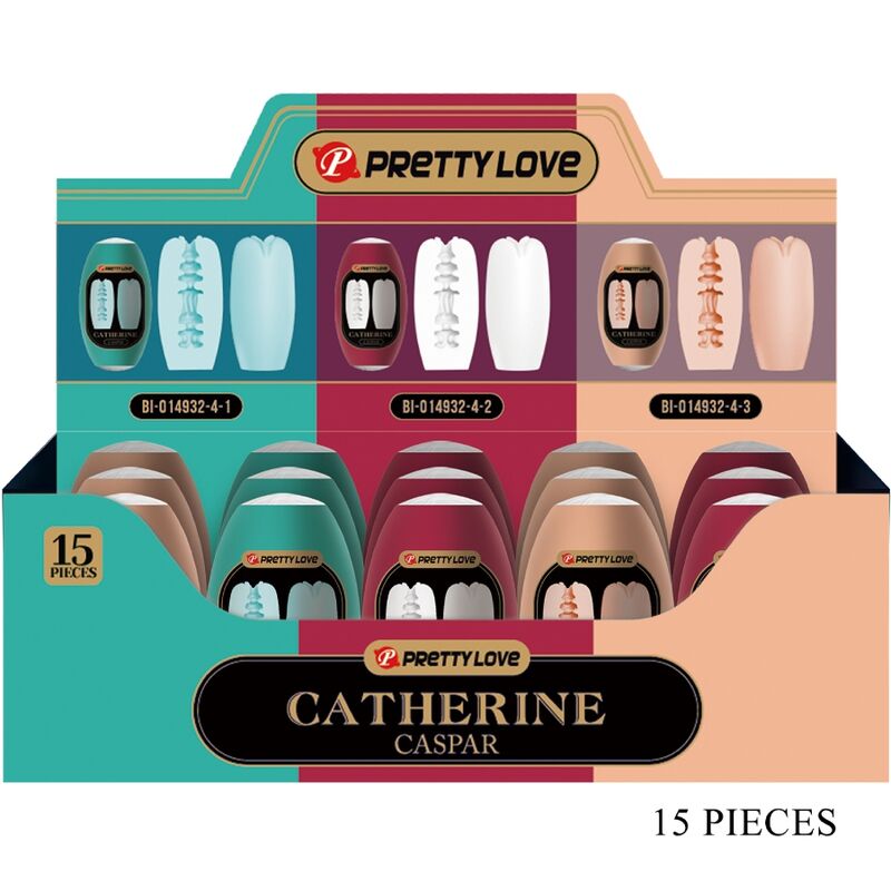 PRETTY LOVE - CASPAR PACK 15 MASCULINOS MASTURBADORES DIFERENTES