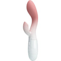 PRETTY LOVE - VIBRADOR PONTO G LUMINOSO + ESTIMULADOR CLITORIANO 30 VIBRAÇÕES ROSA