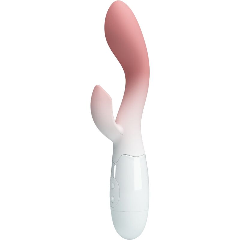 PRETTY LOVE - VIBRADOR PONTO G LUMINOSO + ESTIMULADOR CLITORIANO 30 VIBRAÇÕES ROSA