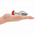 KINK - PLUG ANAL ROSA VERMELHA TAMANHO M