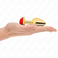 KINK - PLUG ANAL OU ROSA VERMELHA TAMANHO M