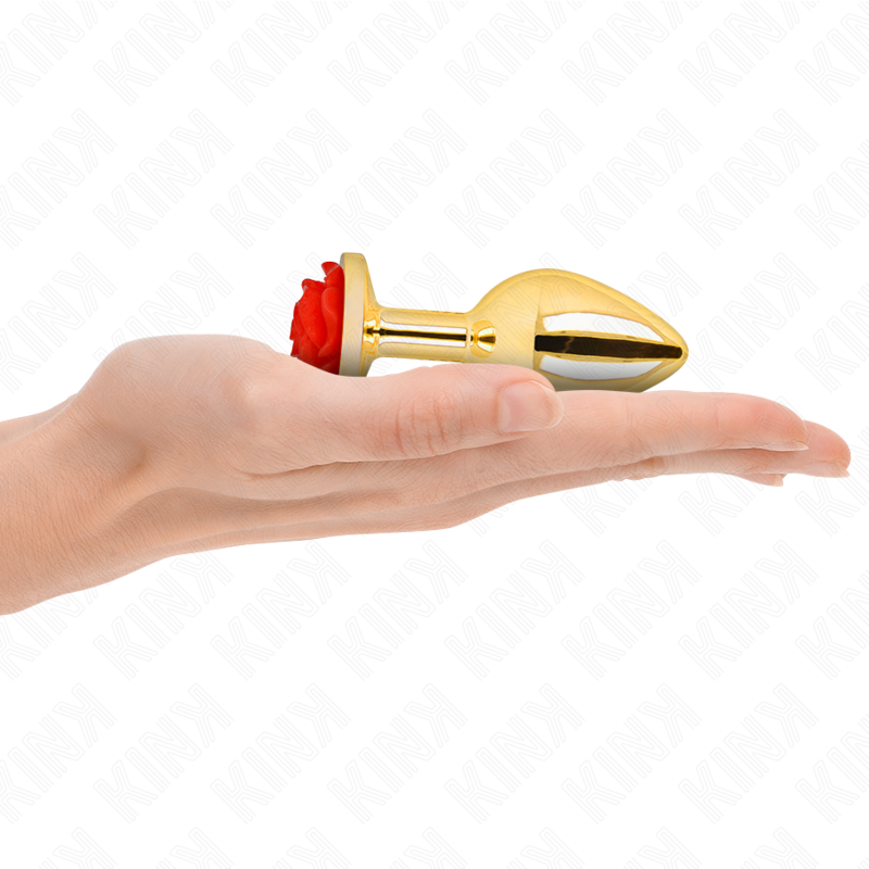 KINK - PLUG ANAL OU ROSA VERMELHA TAMANHO M