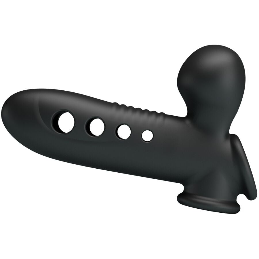 PRETTY LOVE - EXTENSÃO DE PÉNIS CRÂNIO COM AIRBAG PRETO