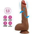 BAILE - MAGNÍFICO VIBRADOR REALISTA WILKS 5 AJUSTES 25 CM MULATO
