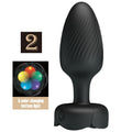 PRETTY LOVE - PLUG ANAL VARIAN COM LUZ LED PRETO 10,8 CM