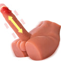 XISE - DILDO ANAL REALISTA COM PÍLULA FRONTAL E 17,5 CM DE EMPURRÃO