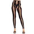 LEG AVENUE - MEIAS OPACOS SEM COSTURA E SEM CINTA PRETOS