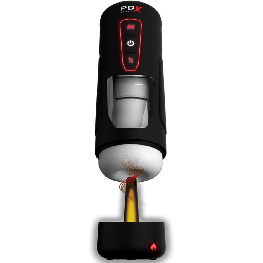 PDX ELITE - MASTURBADOR AUTOMÁTICO MILK ME HOTTER COM VIBRAÇÃO DE IMPULSO E EFEITO DE AQUECIMENTO