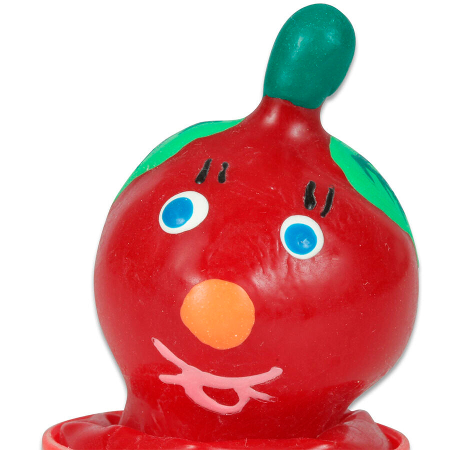 CONDOMERIE - PRESERVATIVOS DE FANTASIA PINTADOS À MÃO TOMATE