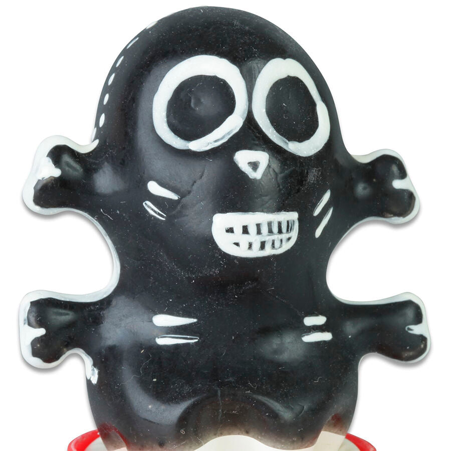 CONDOMERIE - PRESERVATIVOS DE FANTASIA PINTADOS À MÃO CRÂNIO PRETO MODELO 1