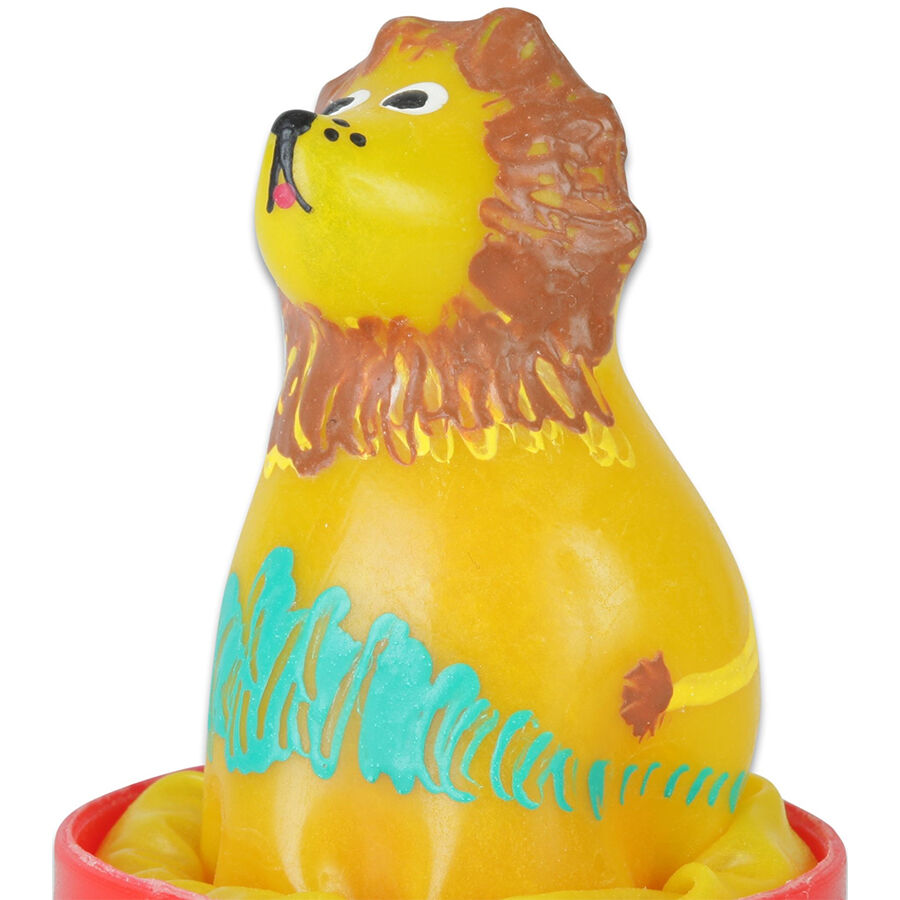 CONDOMERIE - PRÃ‰SERVATIFS FANTAISIE PEINTS Ã€ LA MAIN LION ASSIS