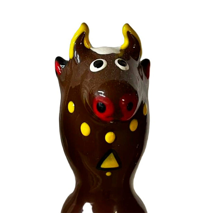 CONDOMERIE - PRÃ‰SERVATIFS FANTAISIE PEINTS Ã€ LA MAIN TAUREAU NOIR MODÃˆLE 2