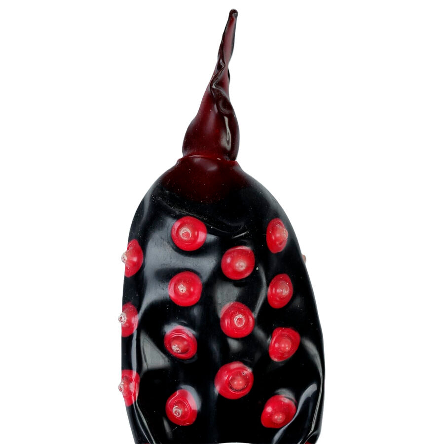 CONDOMERIE - PRESERVATIVOS DE FANTASIA PINTADOS À MÃO PRETO FAKIR XL