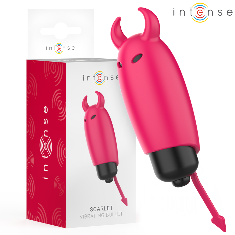 INTENSE - BALA VIBRATÓRIA ESCARLATE RED DEMON 9,3 X 2,4 CM