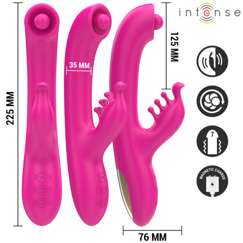 INTENSE - CHRISTINA MULTIFUNCIONAL RABBIT VIBRADOR 22,5 CM ROSA INTENSE - CHRISTINA MULTIFUNCIONAL RABBIT VIBRADOR 22,5 CM ROSA