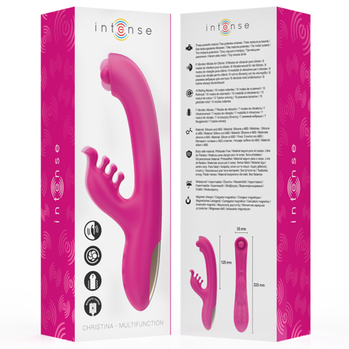 INTENSE - CHRISTINA MULTIFUNCIONAL RABBIT VIBRADOR 22,5 CM ROSA INTENSE - CHRISTINA MULTIFUNCIONAL RABBIT VIBRADOR 22,5 CM ROSA