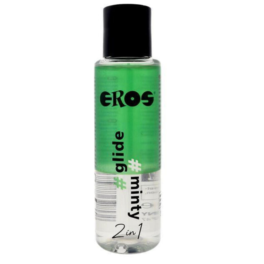 EROS - LUBRIFICANTE "2 EM 1" GLIDE MENTA À BASE DE SILICONE 100 ML
