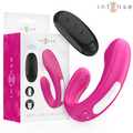 INTENSO - JANET DUPLO ESTIMULADOR E VIBRADOR EM U COM CONTROLO REMOTO ROSA