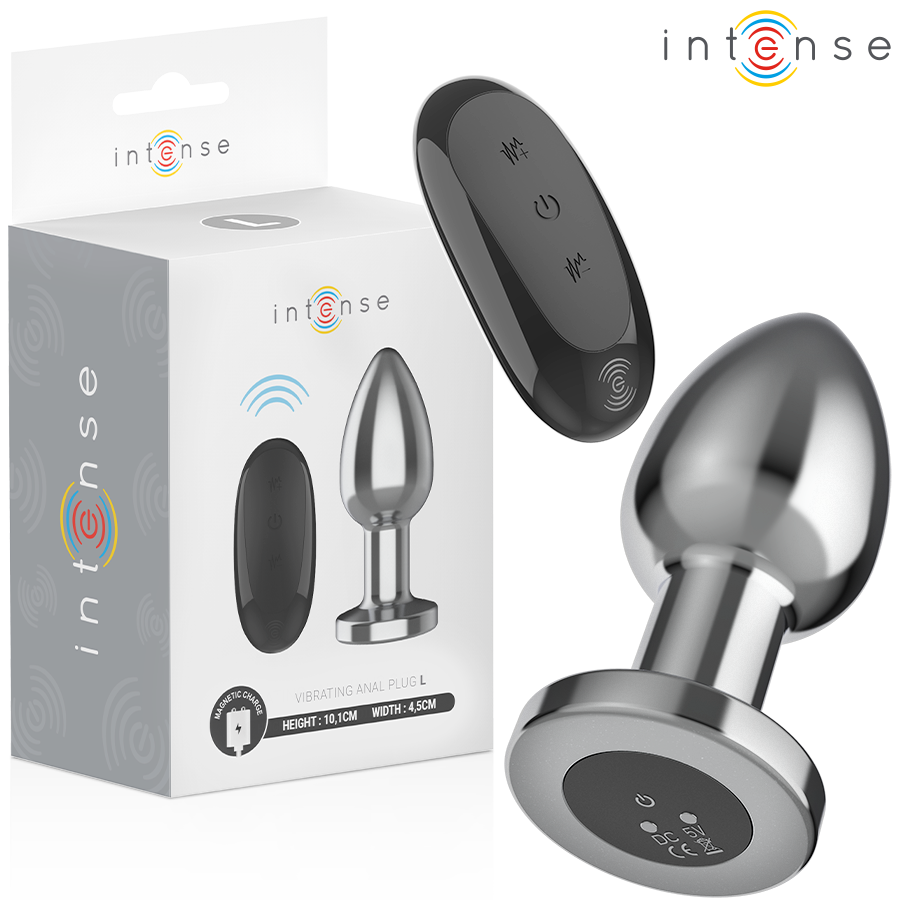 INTENSE - PLUG ANAL 10 VIBRAÇÕES METAL C/ CONTROLO REMOTO G