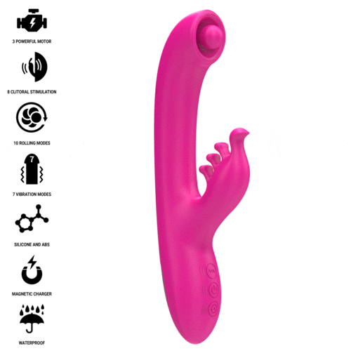 INTENSE - CHRISTINA MULTIFUNCIONAL RABBIT VIBRADOR 22,5 CM ROSA INTENSE - CHRISTINA MULTIFUNCIONAL RABBIT VIBRADOR 22,5 CM ROSA