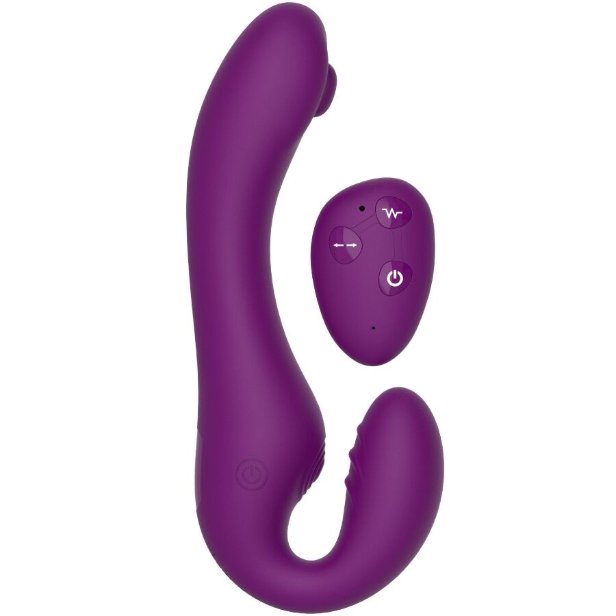 XOCOON - VIBRADOR 2 EM 1 SEM ALÇAS COM CONTROLO REMOTO ROXO