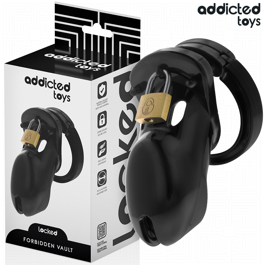 ADDICTED TOYS LOCKED - GAIOLA DE PÉNIS PROIBIDA 10 CM