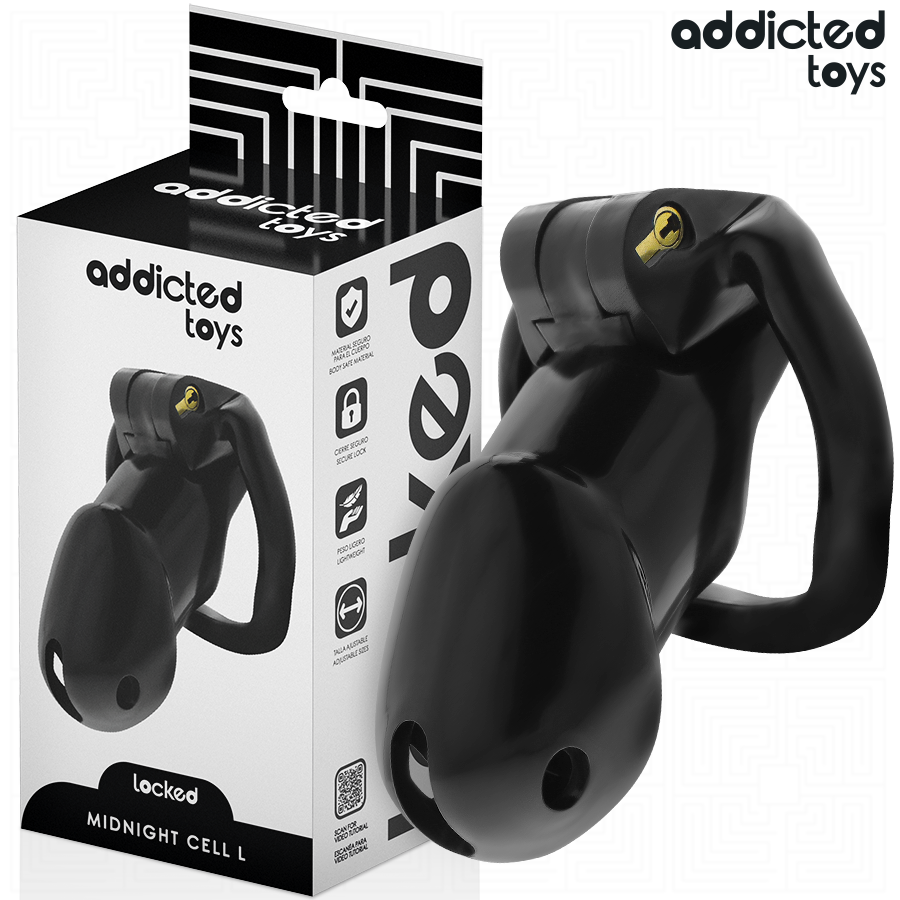 ADDICTED TOYS LOCKED - MINDNIGHT CINTURÃO DE CASTIDADE TAMANHO L