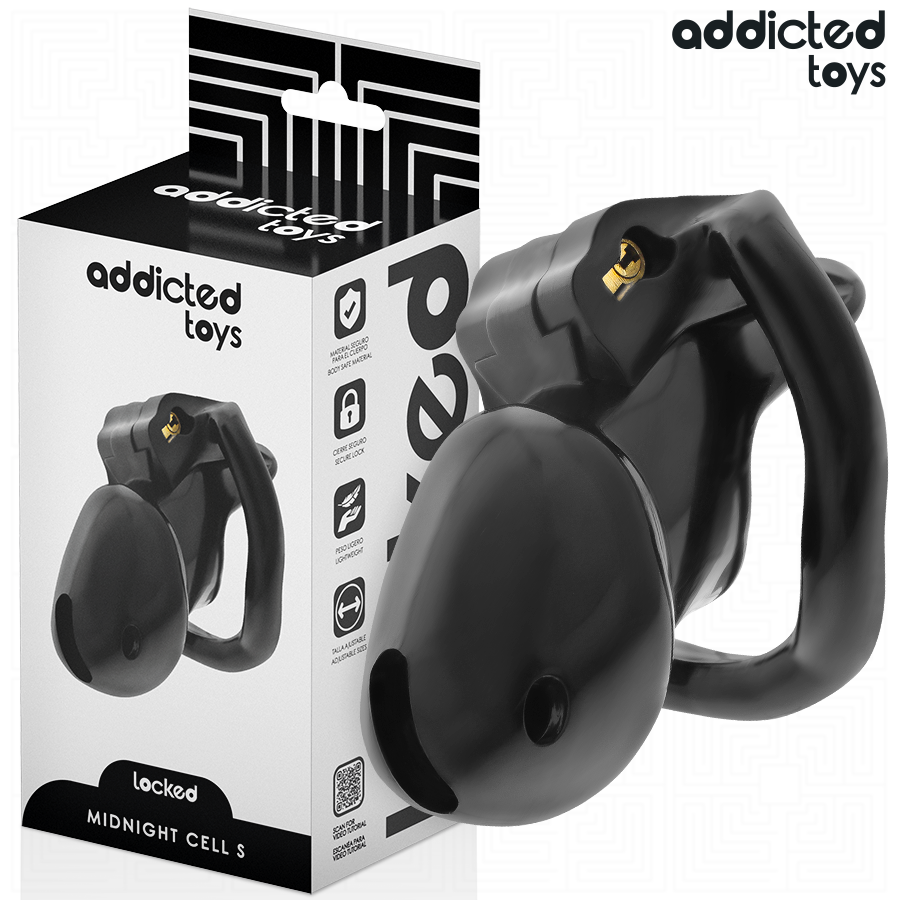 ADDICTED TOYS LOCKED - MINDNIGHT CINTURÃO DE CASTIDADE PARA PÉNIS TAMANHO S