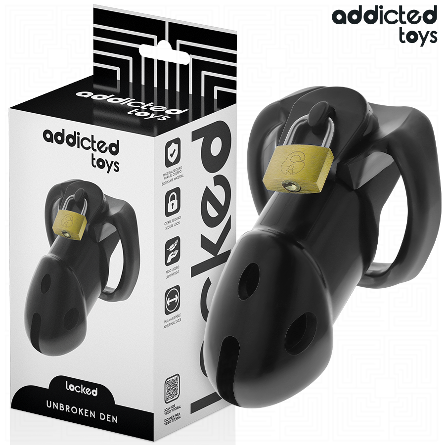 ADDICTED TOYS LOCKED - CAGE DE PÉNIS UNBROKEN DEN 9,8 CM